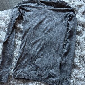 lululemon athletica Gray Long Sleeve Top